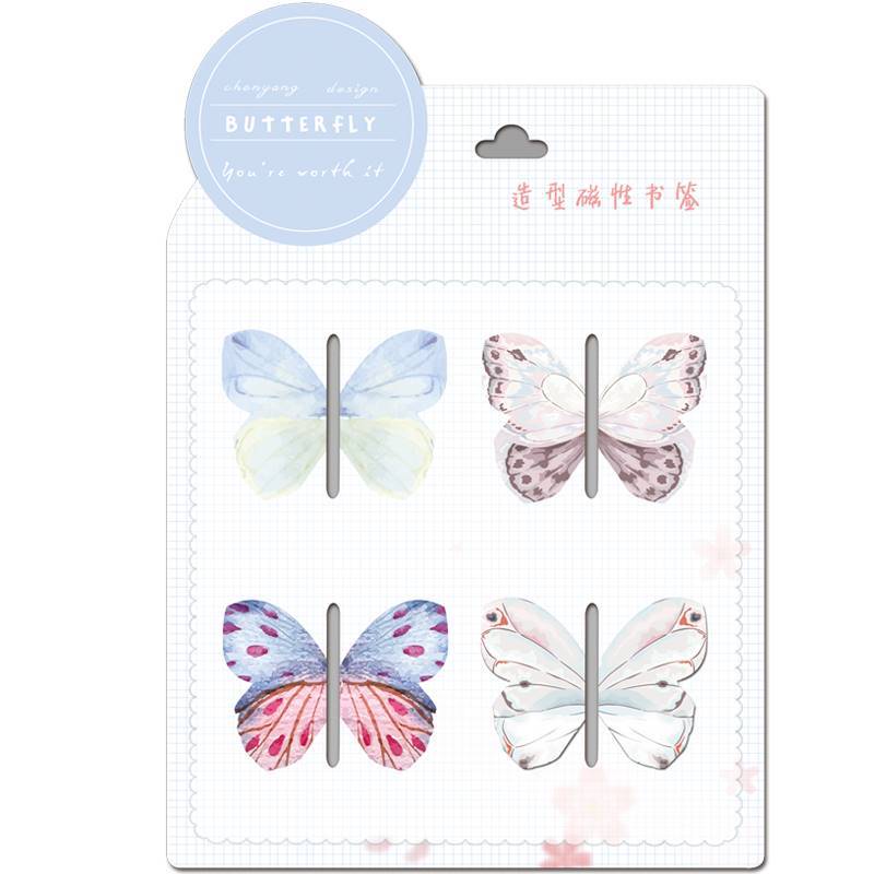Magnetic Butterfly Bookmarks